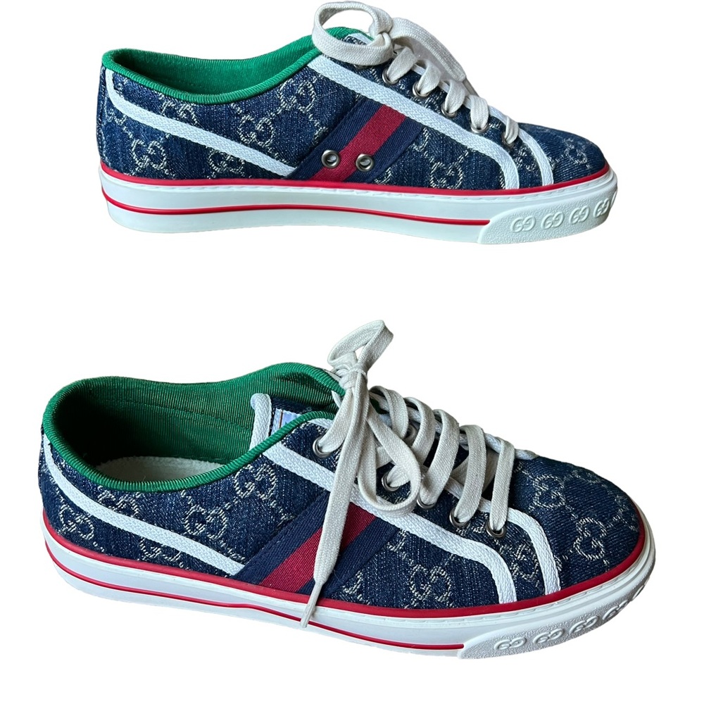 Gucci Women’s Tennis 1977 Sneaker Dark Blue EUR 39/ US 9 gently used